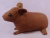 Big Brown Hairless Guinea Pig Plushie