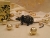 Black with Gold Vines Mouse/Rat Ornament