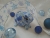 Blue Checkered Snowflakes Guinea Pig Ornament