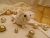 Cream with Gold Vines Guinea Pig Ornament