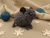 Dark Blue Checkered Guinea Pig Ornament