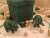 Green with Gold Vines Mouse/Rat Ornament