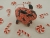 Red & White Candies Guinea Pig Ornament (Black)