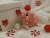 Red & White Candies Guinea Pig Ornament (White)