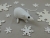 White Snow Mouse/Rat Ornament (Silver)