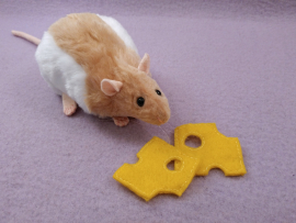 Beige Hooded Rat Plushie