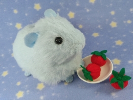 Big Light Blue Guinea Pig Plushie (Smooth)