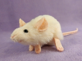 Ivory Mouse Plushie