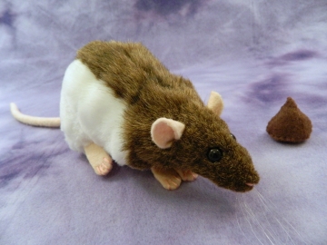 Agouti Brown Hooded Rat Plushie