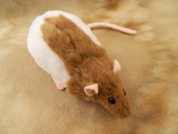 Fawn Half-Hooded Rat Plushie