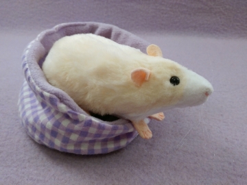 Ivory Blazed Rat Plushie