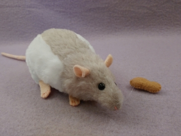 Light Grey Hooded Rat Plushie