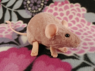 Pink Mouse Plushie