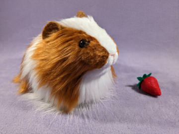 Big Ginger Dutch Longhaired Guinea Pig Plushie