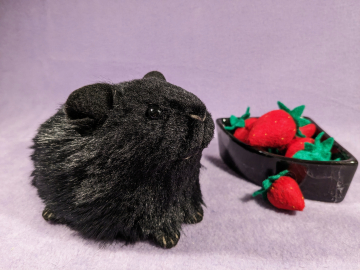 Little Black Guinea Pig Plushie